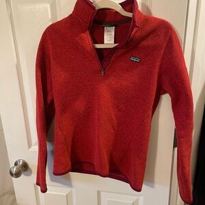 Patagonia Women's Red Pullover Fleece Sweater